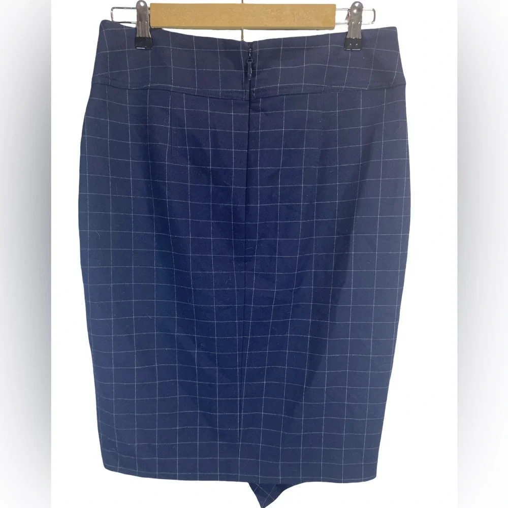 Rachel Roy Collection Navy Blue Asymmetrical Wrap Skirt Size 6‎